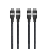 Anker USB-C to USB-C Cable (3 ft / 6 ft, 240W, Upcycled-Braided, 2-Pack)