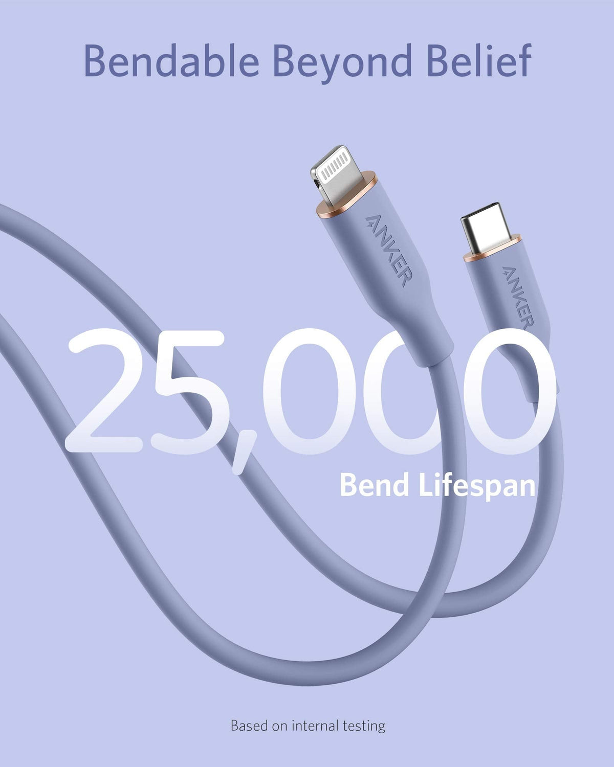 Refurbished Anker <b>641</b> USB-C to Lightning Cable (Flow, Silicone)