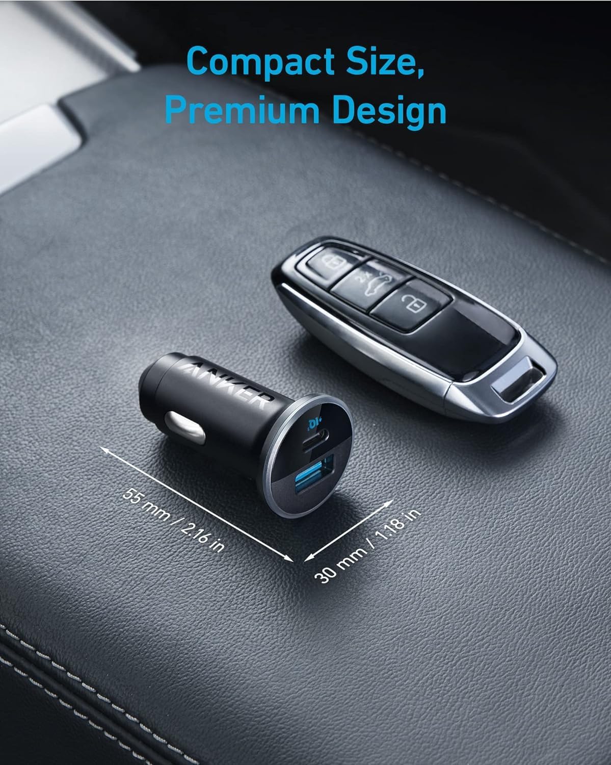 Refurbished Anker <b>323</b> Car Charger (52.5 W)