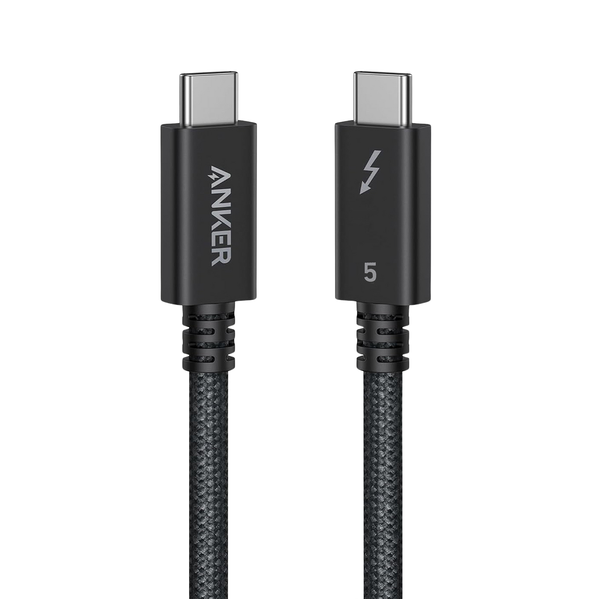 Anker cable with Thunderbolt 5, braided design, fast charging