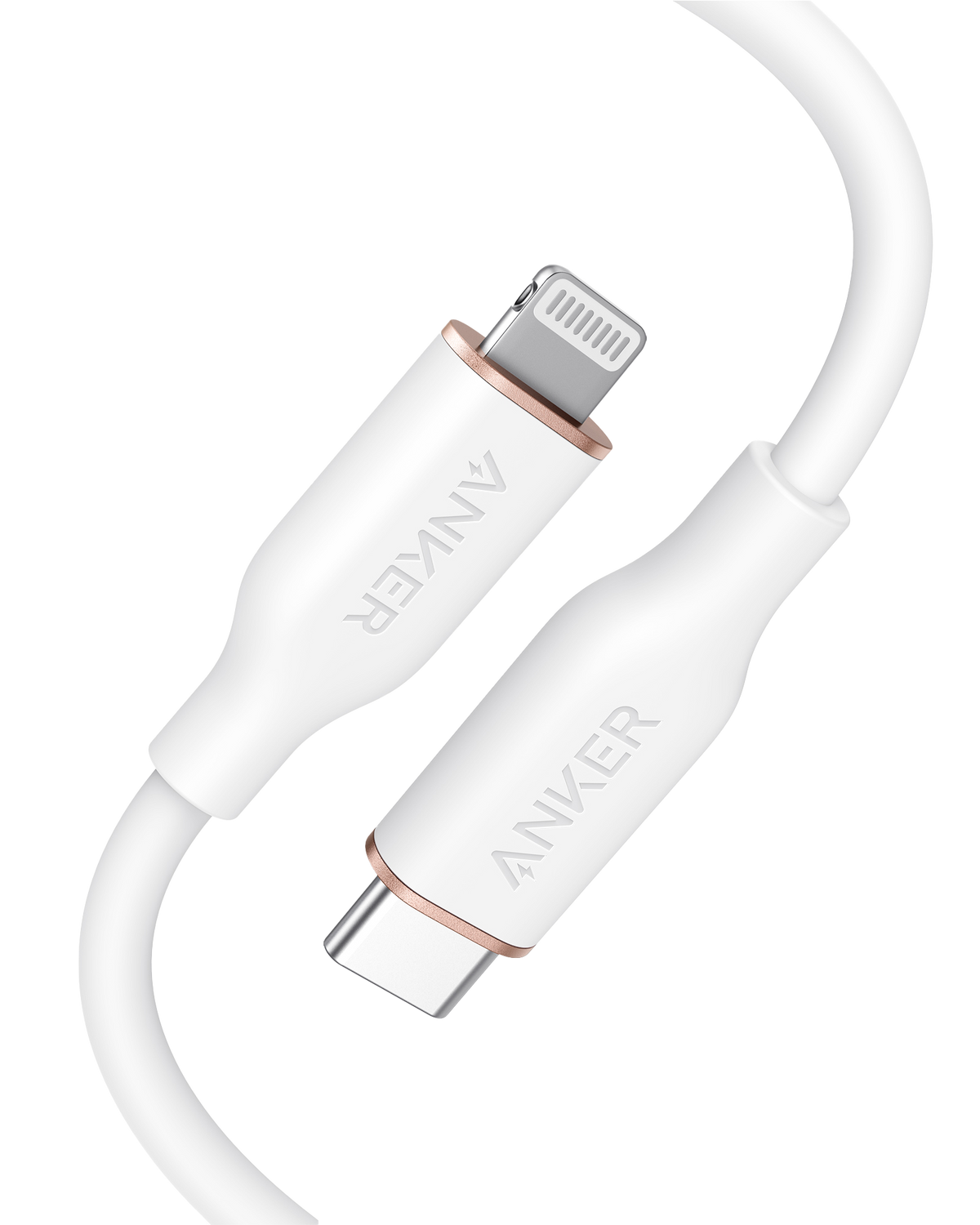 Anker white USB-C to Lightning cable with Keyword