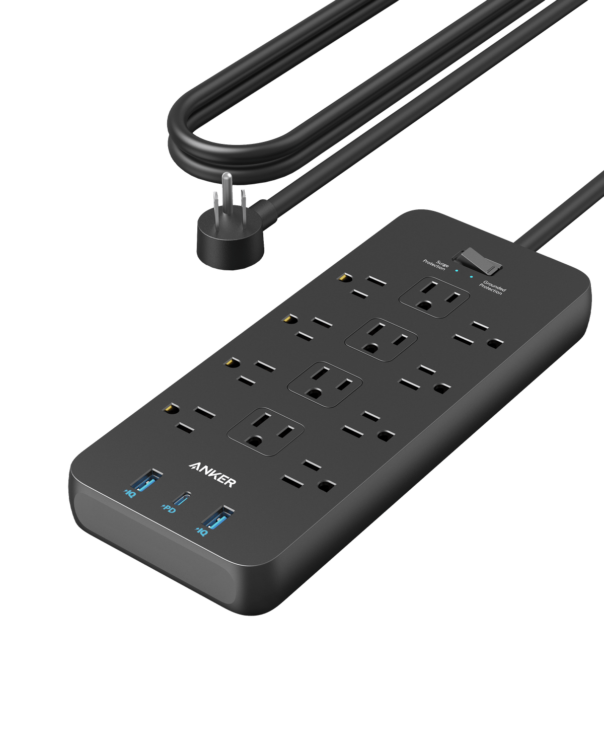 Anker power strip with multiple outlets for surge protection
