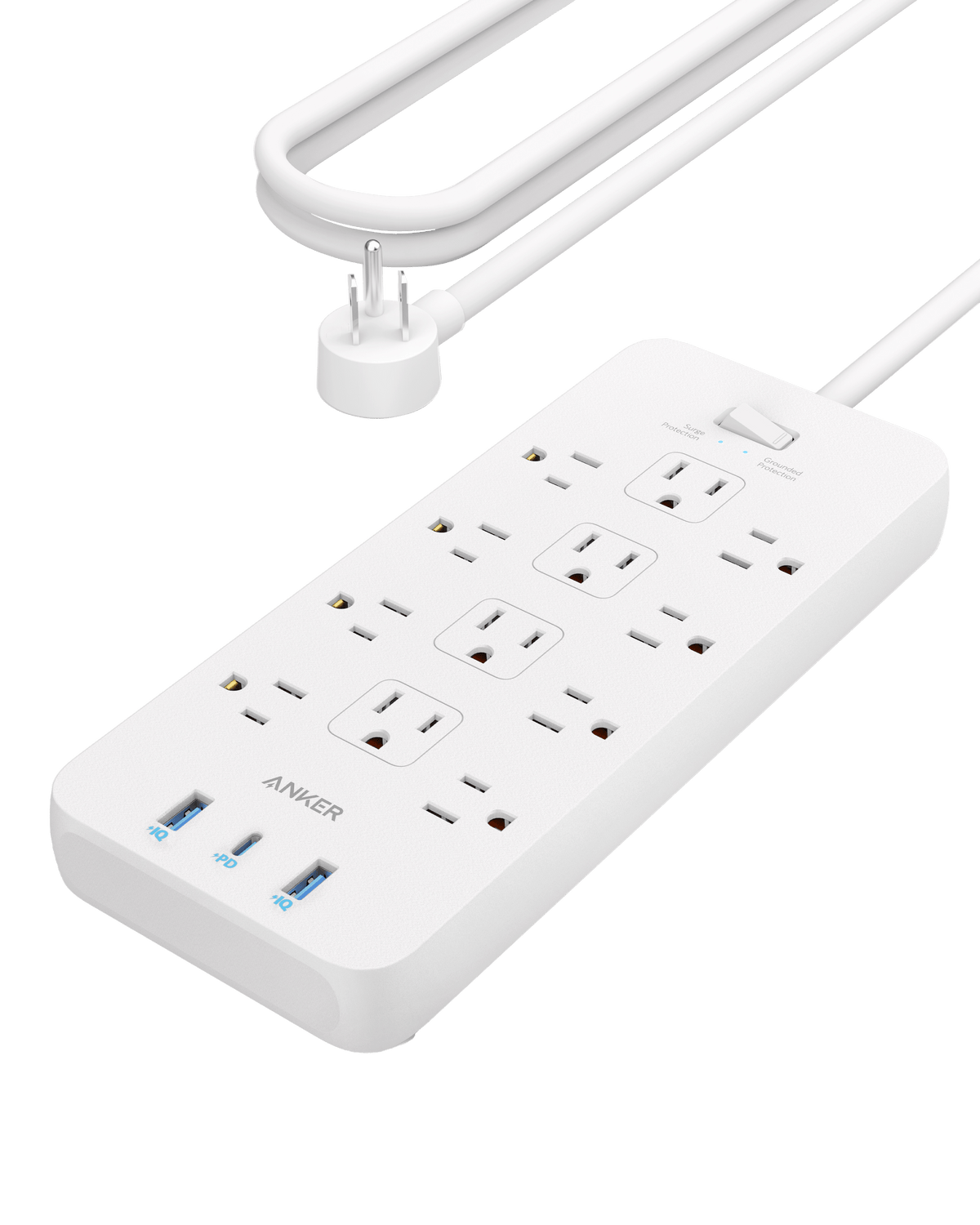 Anker power strip with multiple outlets for surge protection