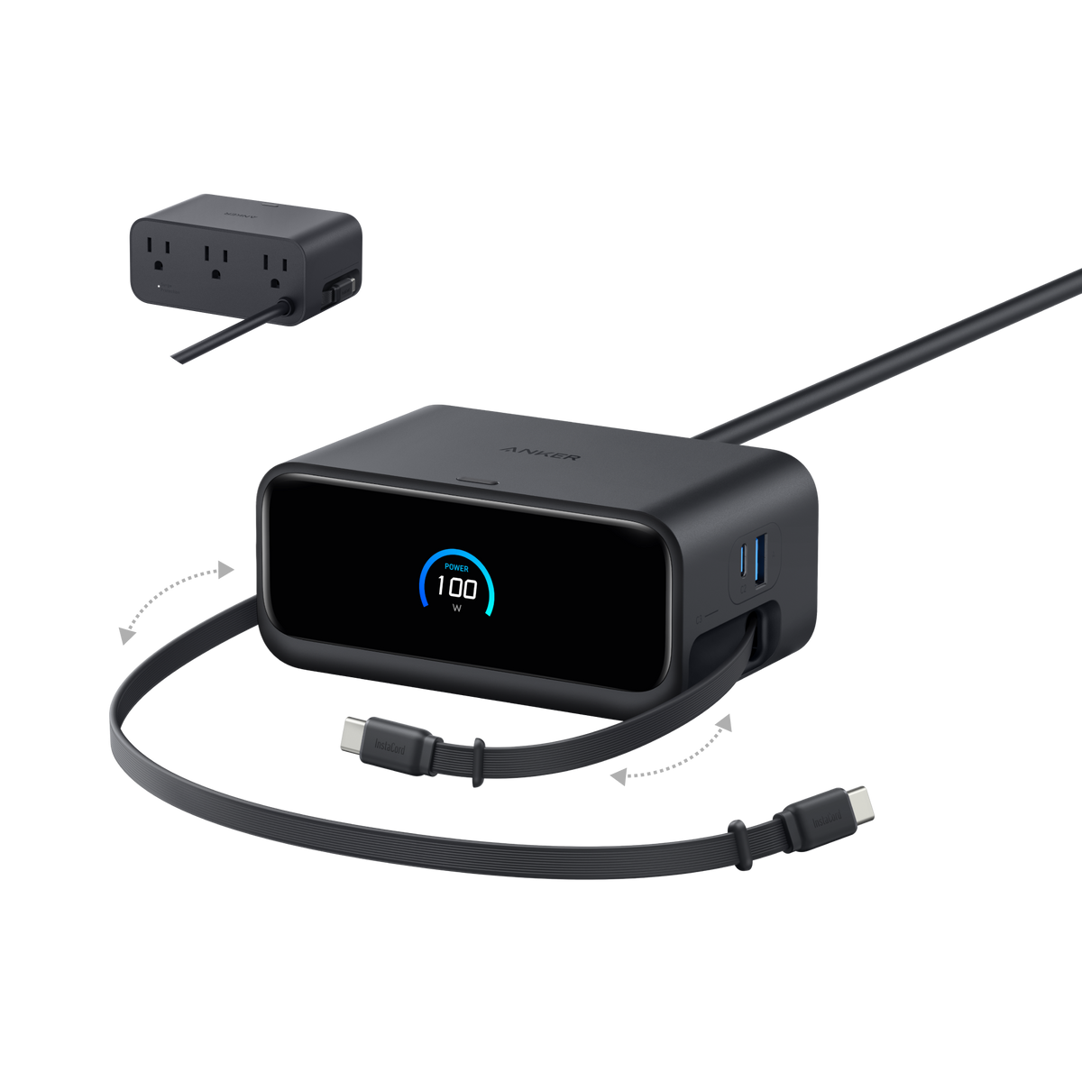 Anker charging station for 7-port smart power with 100W max