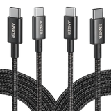 New Nylon USB-C to USB-C 100W Cable (10 ft, 2-Pack)