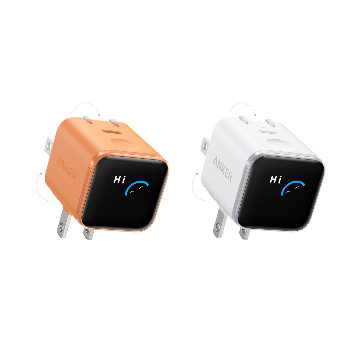 Anker Nano Charger (45W, Smart Display, 180° Foldable)