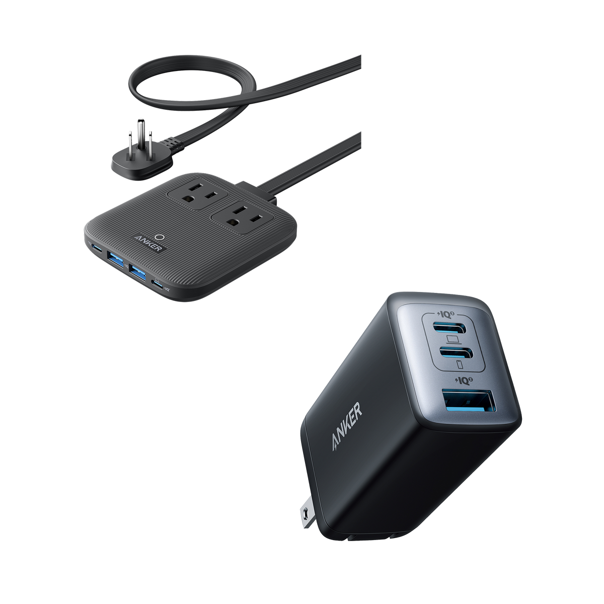Anker Nano Charging Station (6-in-1, 67W) and Anker <b>735</b> Charger (Nano II 65W)