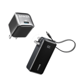 Bundle kit: Anker Power Bank (10K, Fusion, Built-In USB-C Cable)and Anker Nano Charger (20W)