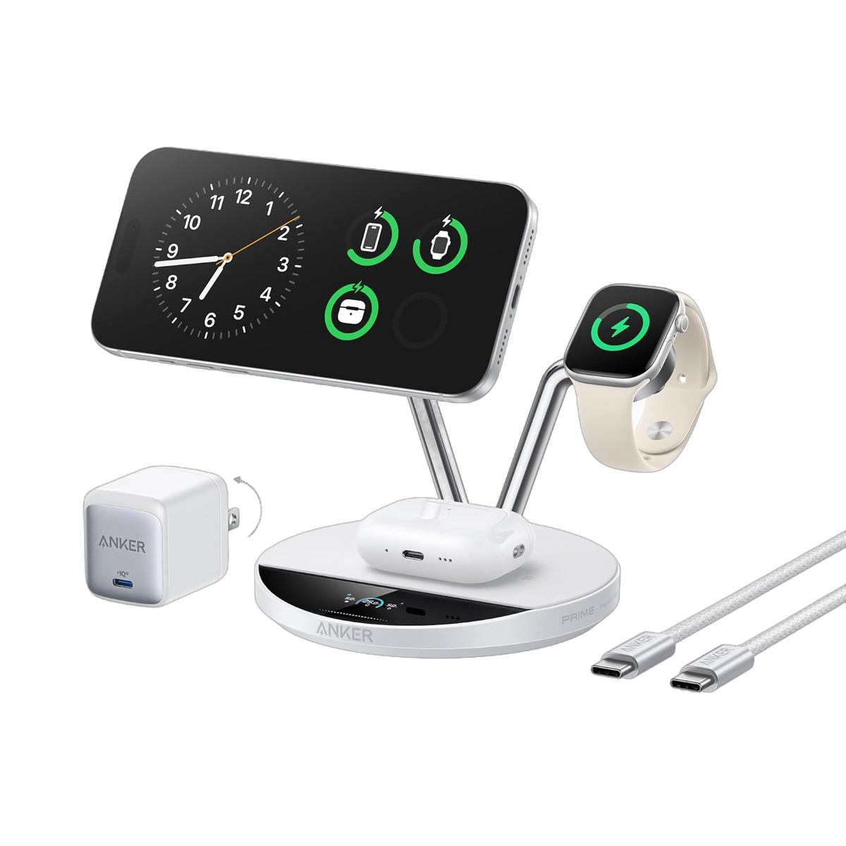 Anker charging set with phone, watch and cable for Keyword