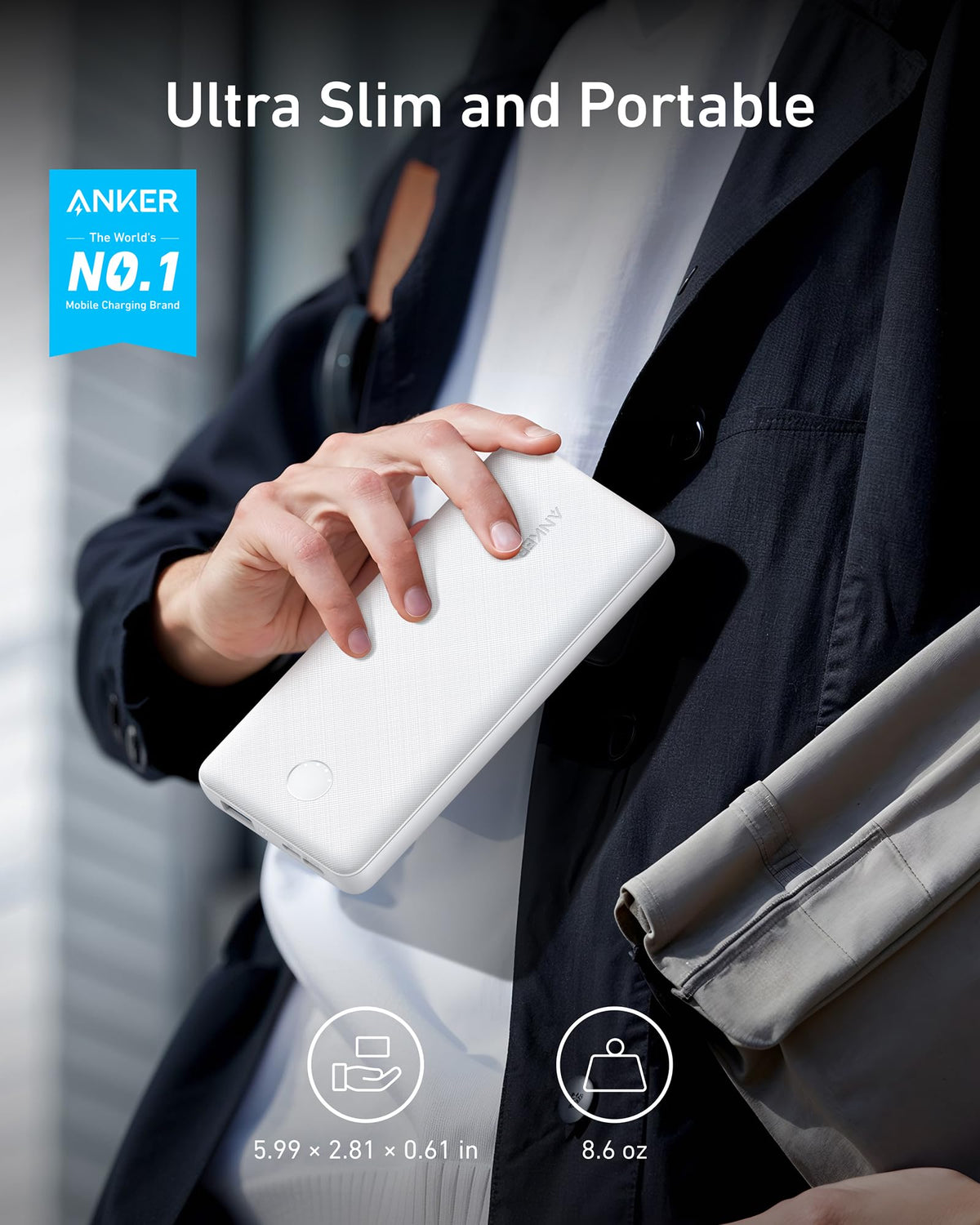 Refurbished Anker <b>313</b> Power Bank (PowerCore 10K)