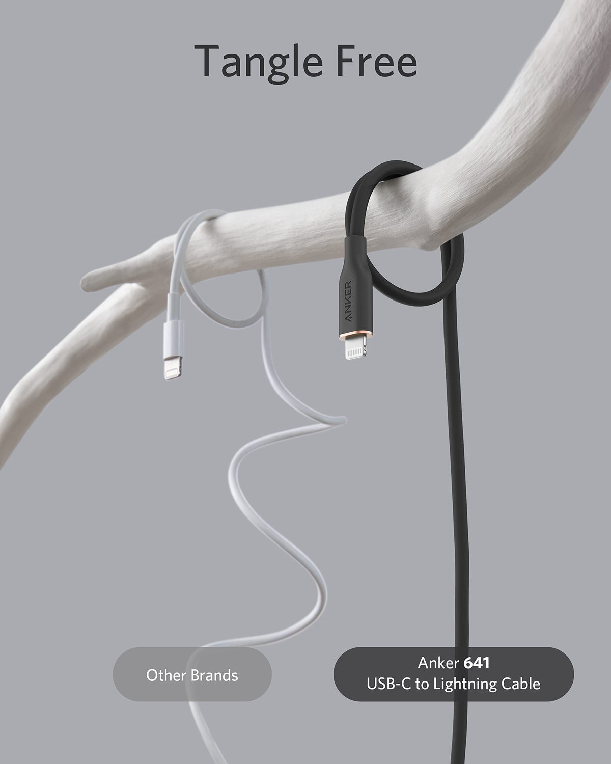 Refurbished Anker <b>641</b> USB-C to Lightning Cable (Flow, Silicone)