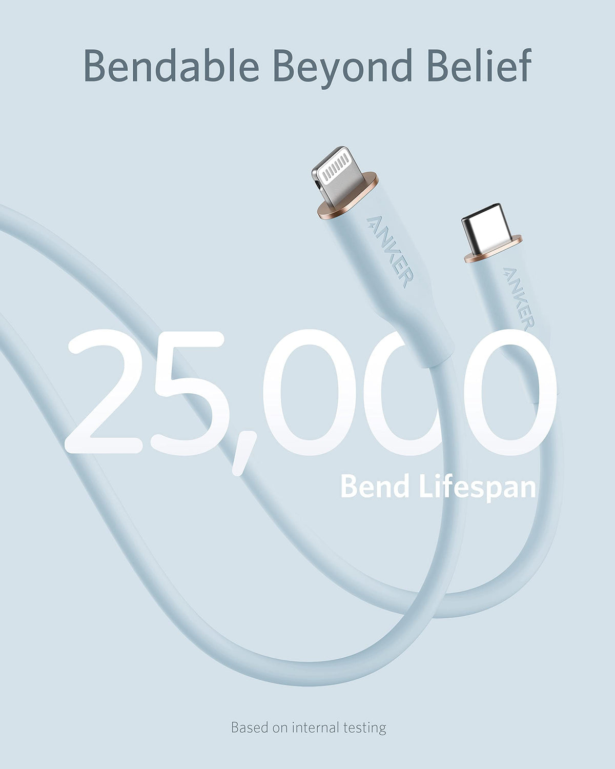 Refurbished Anker <b>641</b> USB-C to Lightning Cable (Flow, Silicone)
