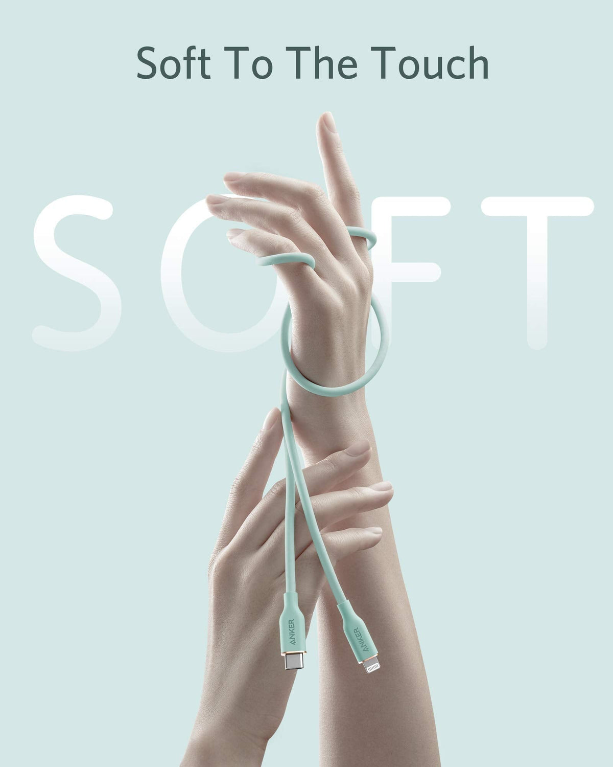 Refurbished Anker <b>641</b> USB-C to Lightning Cable (Flow, Silicone)