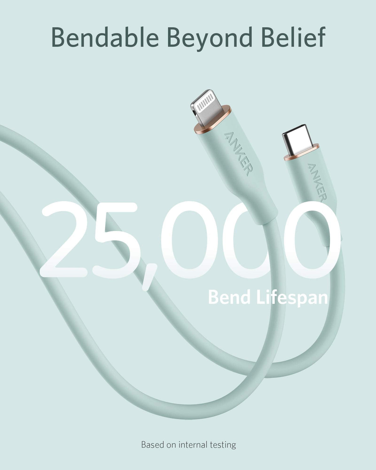 Refurbished Anker <b>641</b> USB-C to Lightning Cable (Flow, Silicone)