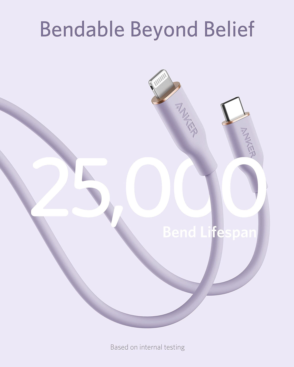 Refurbished Anker <b>641</b> USB-C to Lightning Cable (Flow, Silicone)
