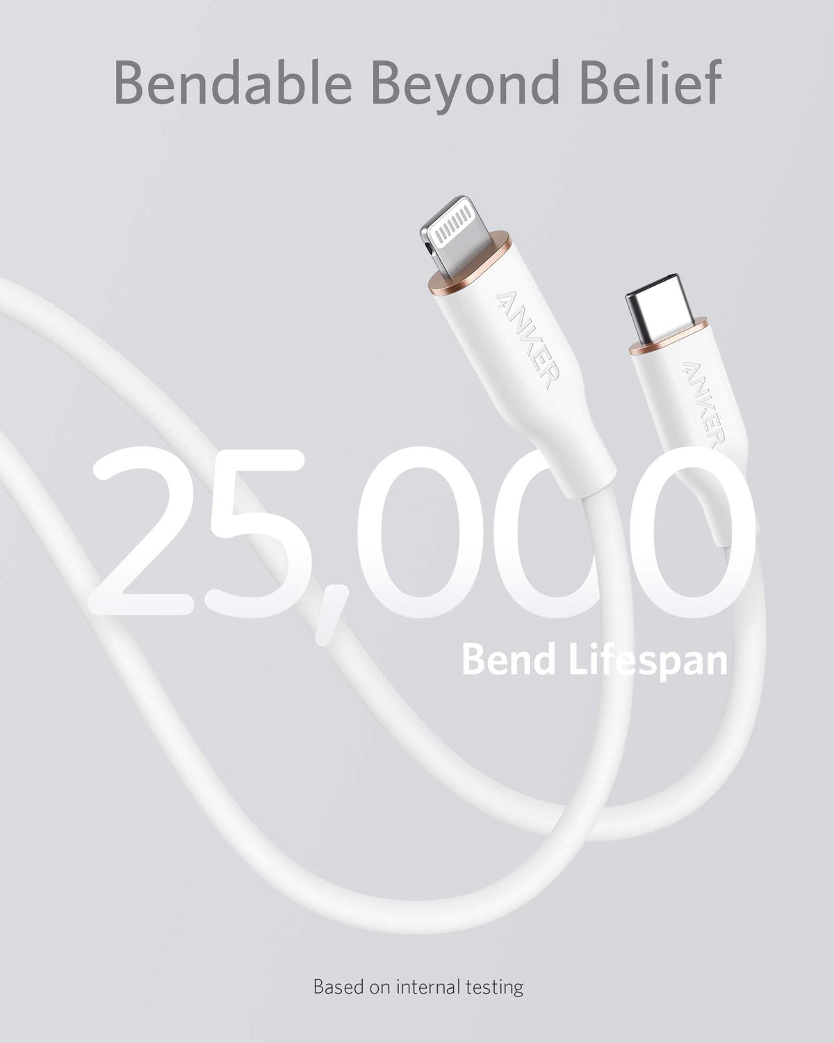 Refurbished Anker <b>641</b> USB-C to Lightning Cable (Flow, Silicone)