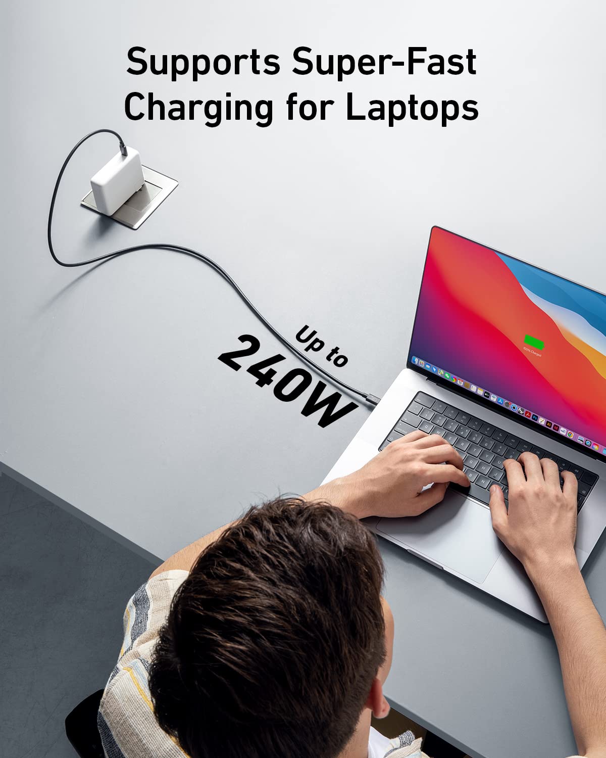Anker Prime Docking Station (DL7400)  and USB-C to USB-C Cable (Thunderbolt 4 Compatible)