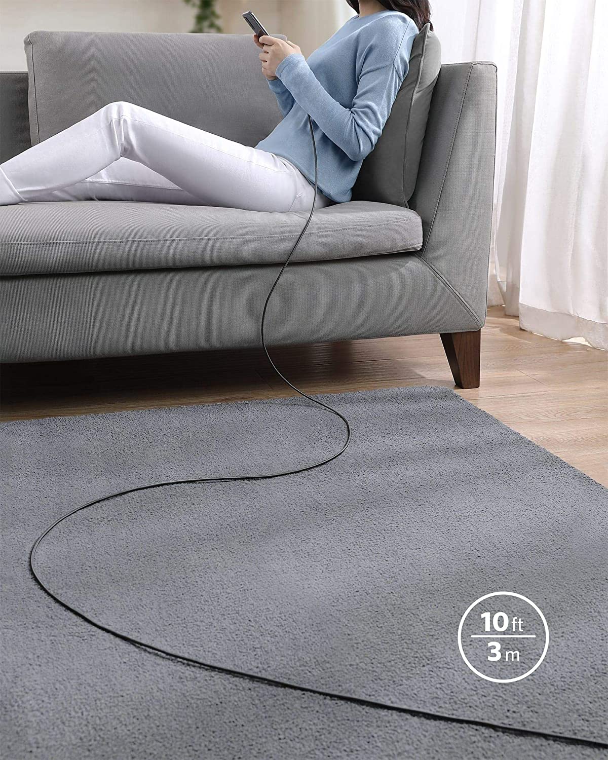 Anker <b>575</b> USB-C Docking Station (13-in-1) and New Nylon USB-C to USB-C 100W Cable (10 ft)