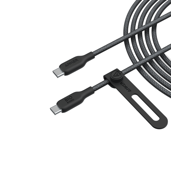 event: pingAnker USB-C cable with bio-based cover for durable charging.