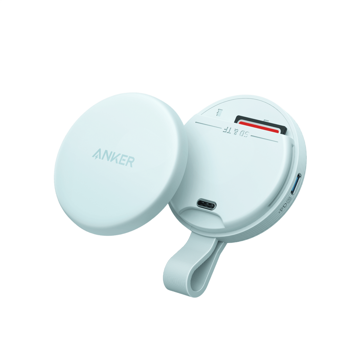 Anker card reader with SD slot and charging port
