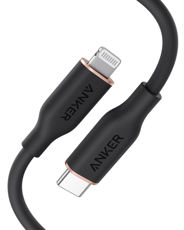 Anker black USB-C to Lightning cable for Keyword