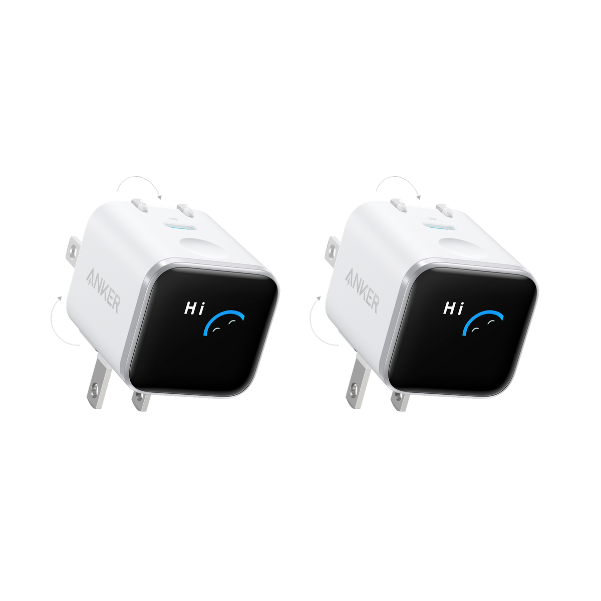 Anker Nano Charger (45W, Smart Display, 180° Foldable)