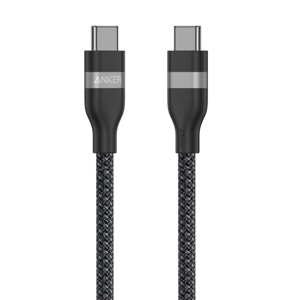 Anker USB-C to USB-C Cable (3 ft / 6 ft, 240W, Upcycled-Braided)