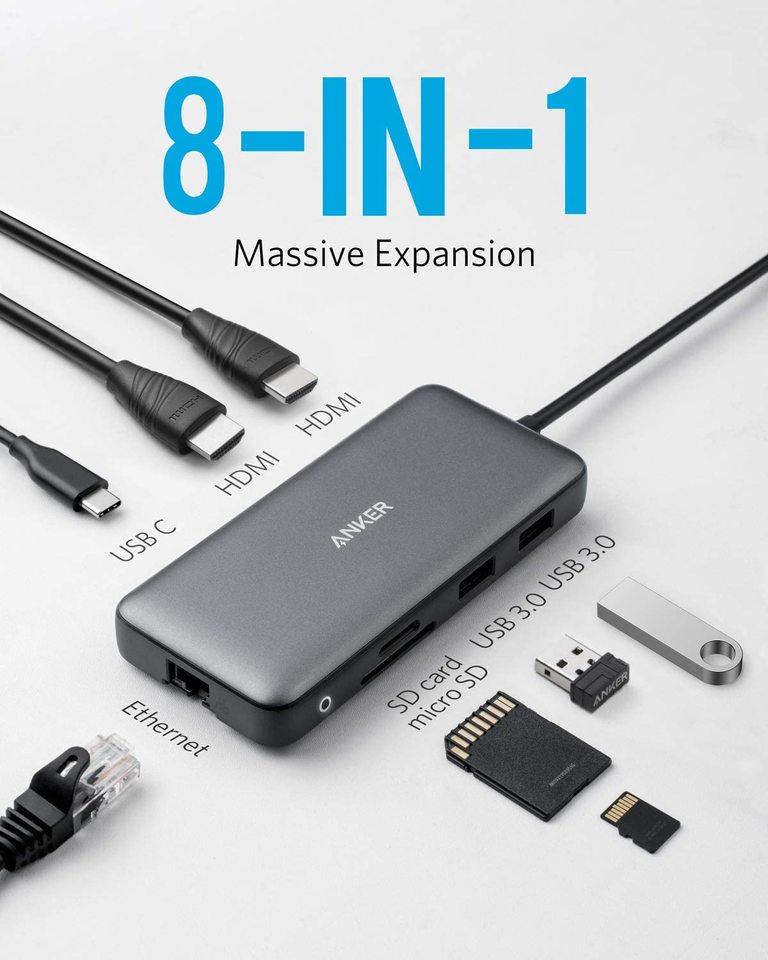 Refurbished Anker <b>553</b> USB-C Hub (8-in-1)
